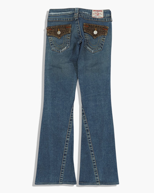 Vintage Flared True Religion Jeans Damen S