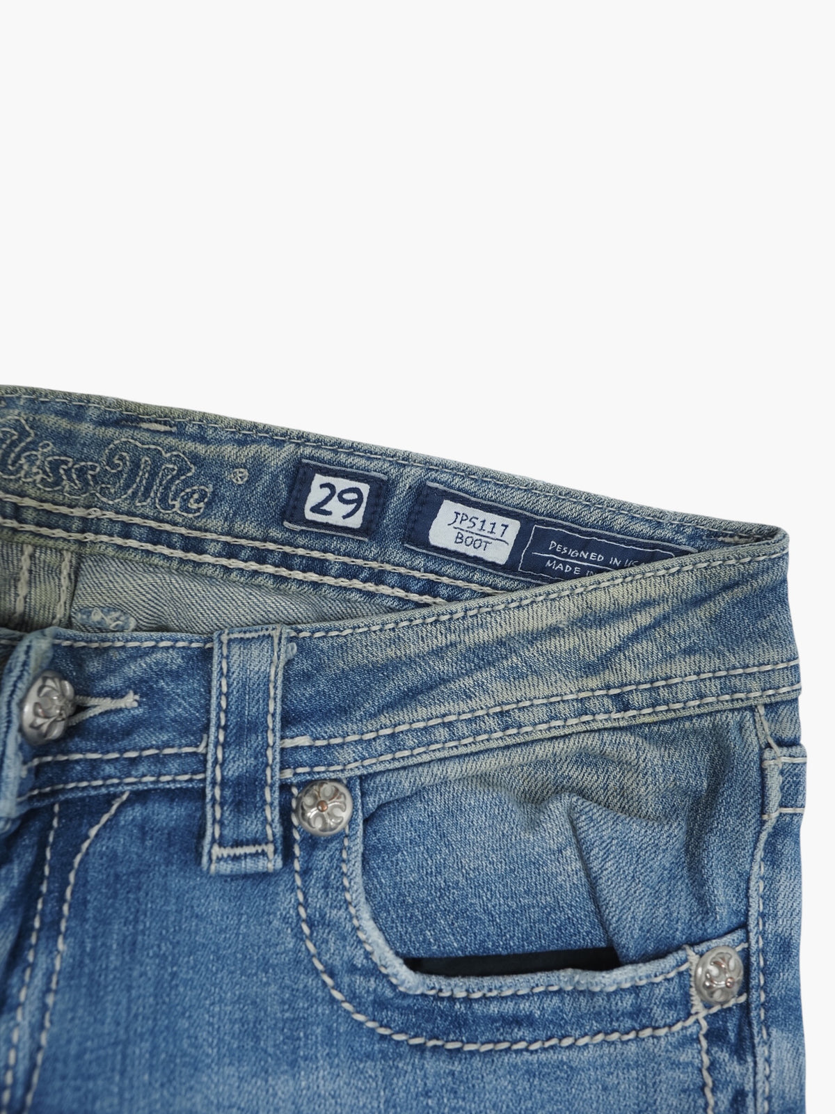 Vintage Straight Miss Me Jeans Damen M