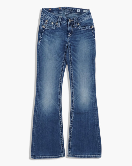 Vintage Bootcut Miss Me Jeans Damen XS
