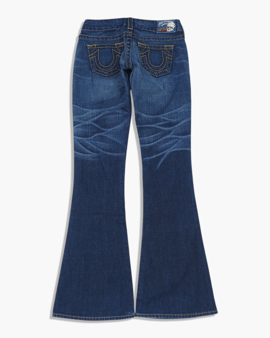 Vintage Flared True Religion Jeans Damen M
