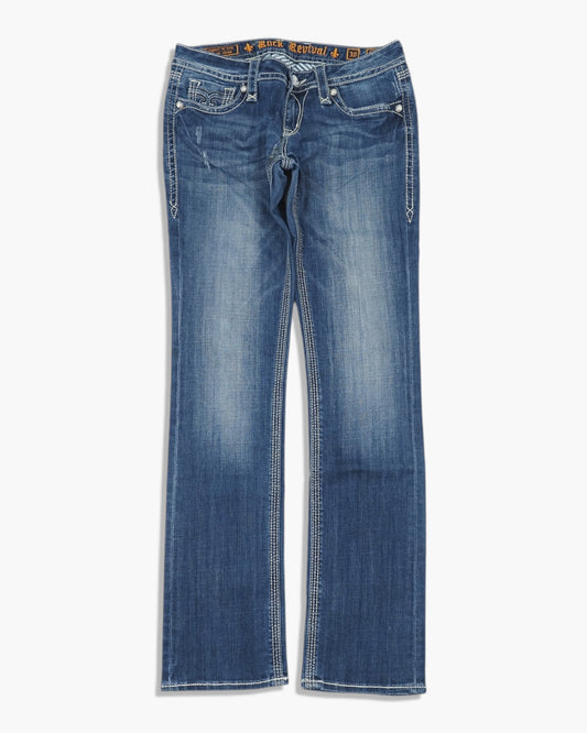 Vintage Straight Rock Revival Jeans Damen M