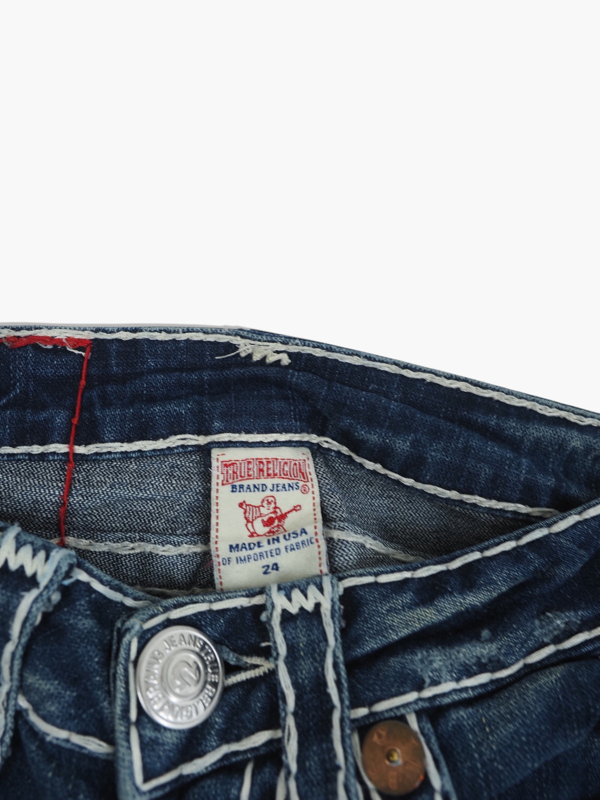 Vintage Straight True Religion Jeans Damen XS