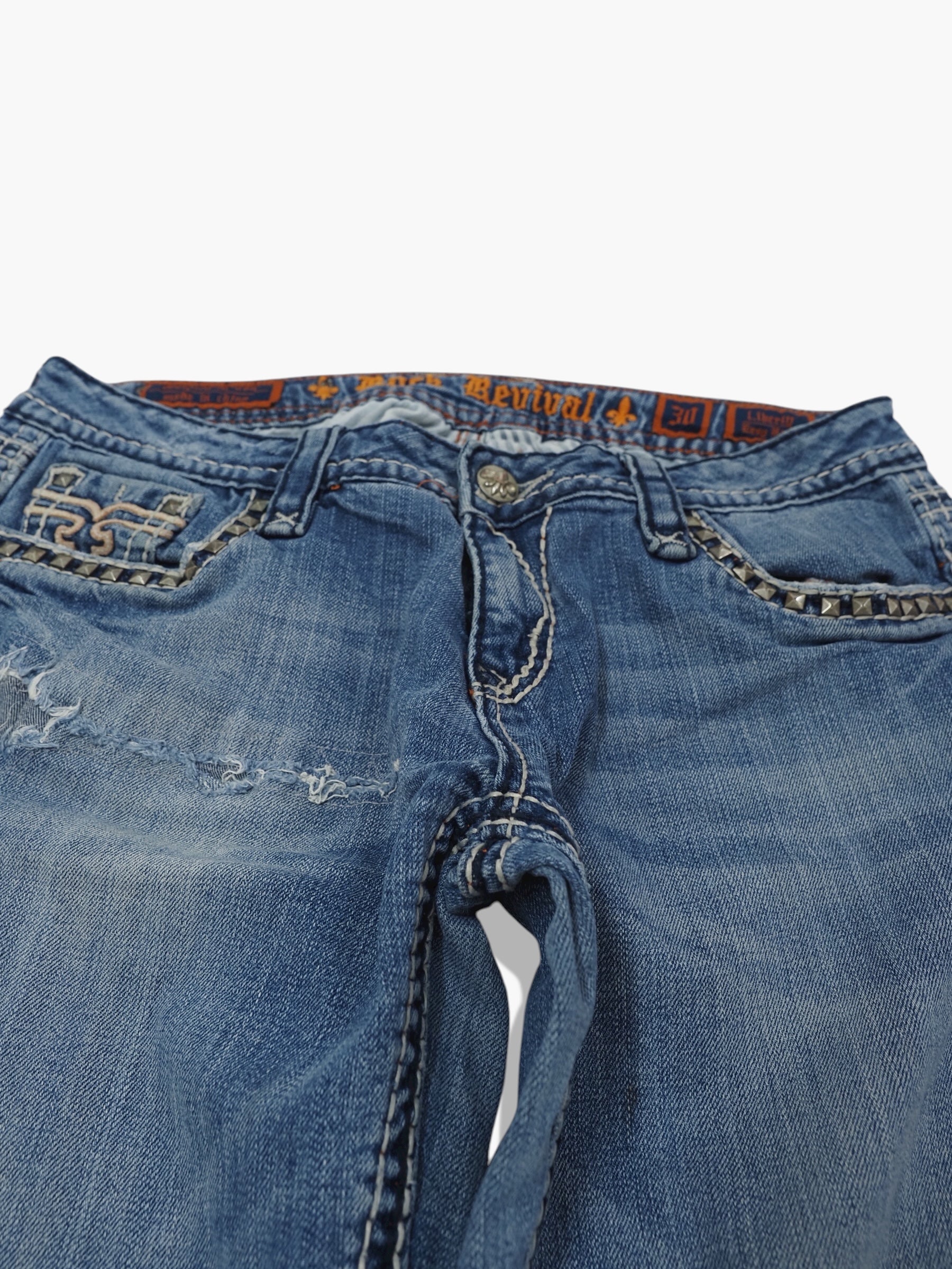 Vintage Bootcut Rock Revival Damen Jeans L