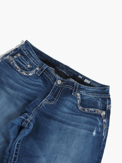 Vintage Straight Miss Me Jeans Damen L