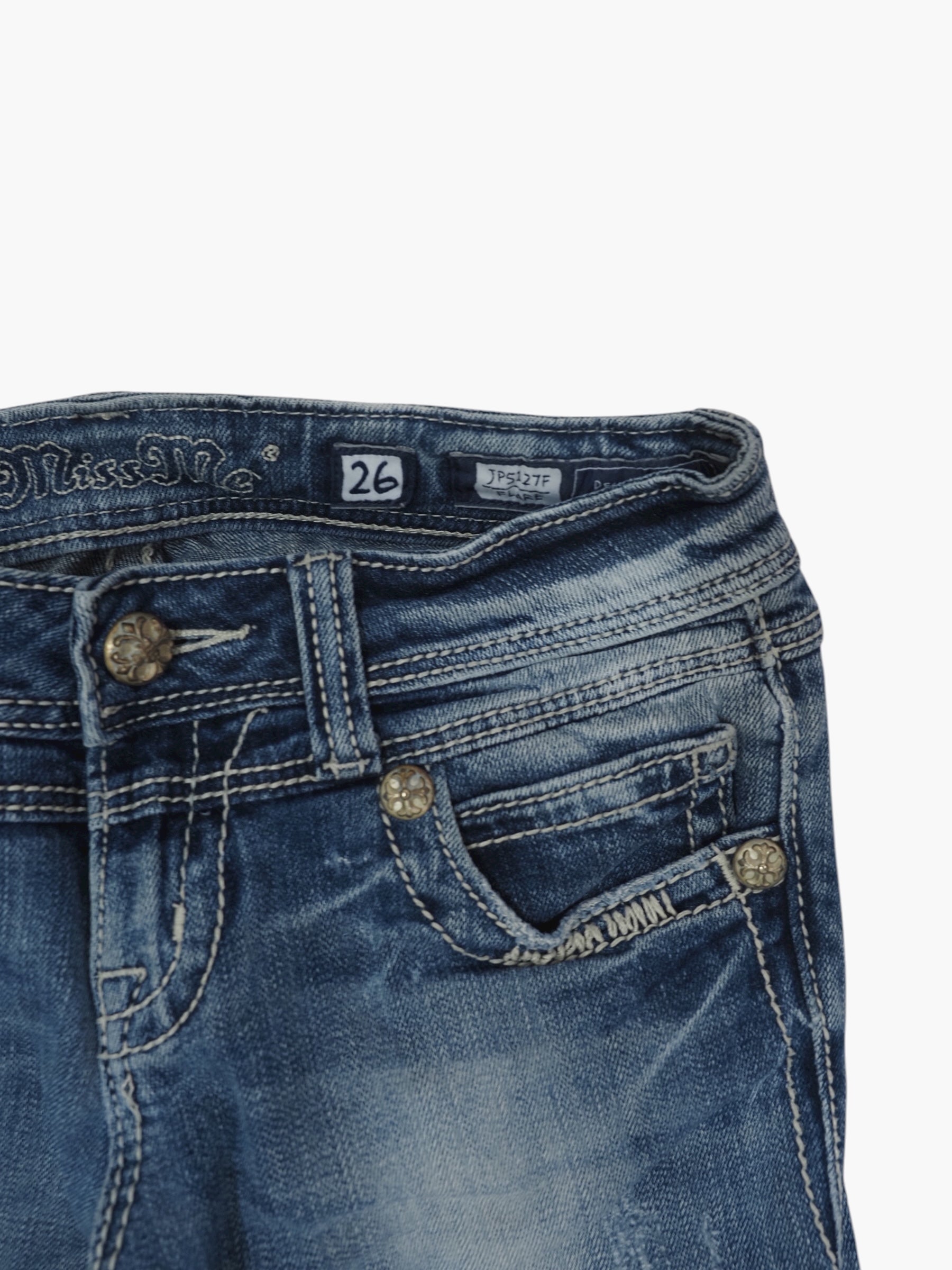 Vintage Flared Miss Me Jeans Damen S