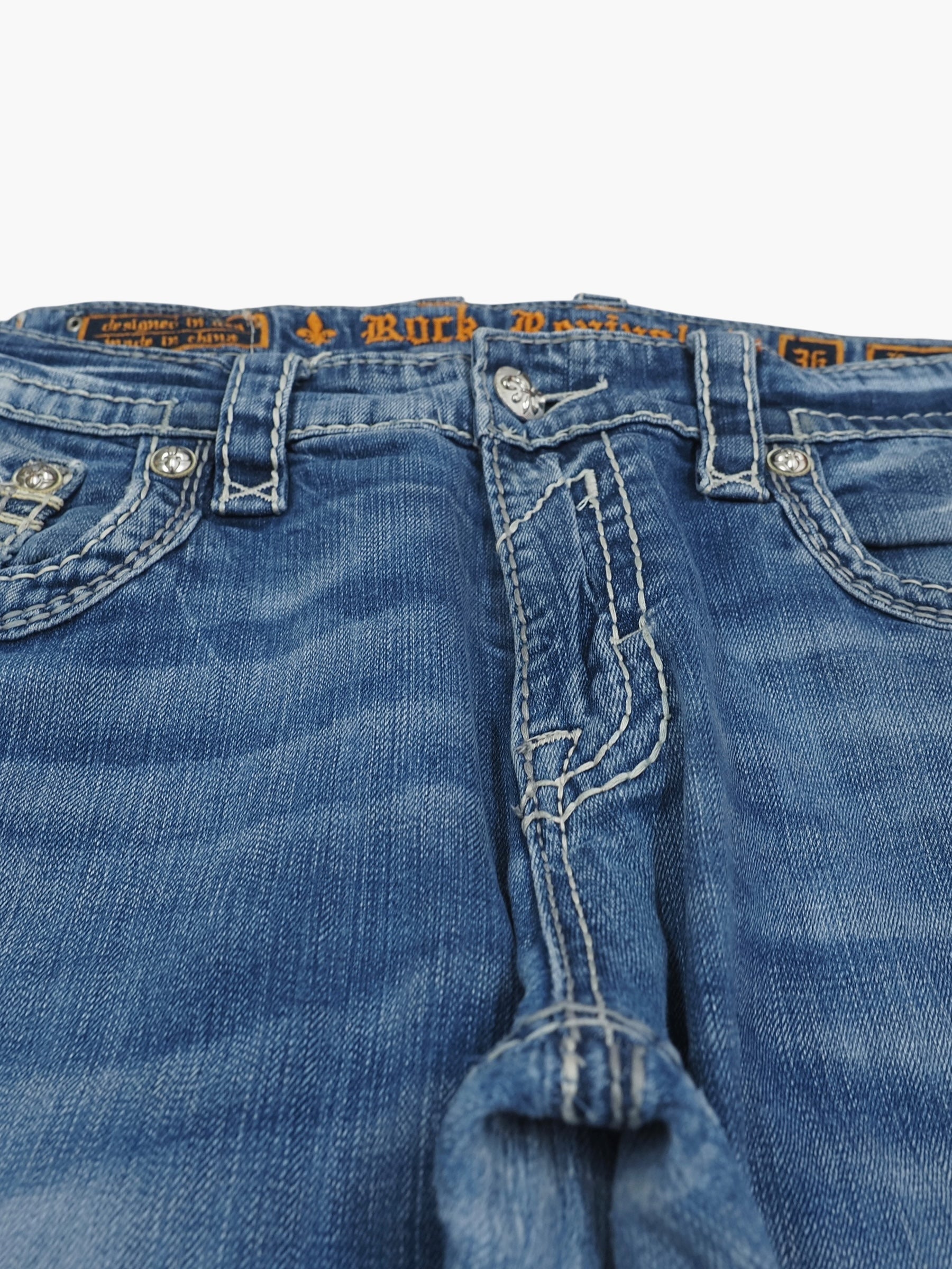 Vintage Baggy Rock Revival Jeans Herren L