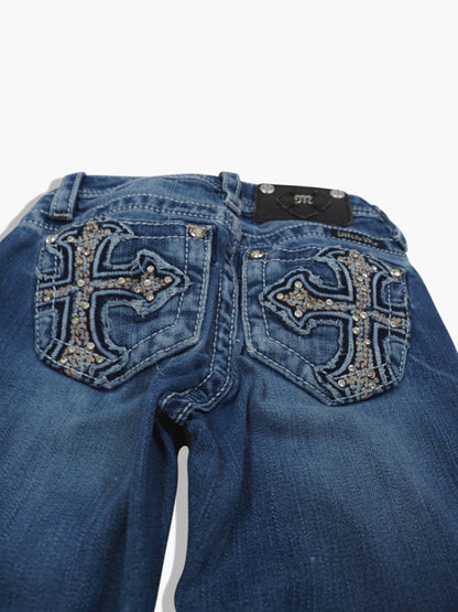 Vintage Bootcut Miss Me Jeans Damen XS