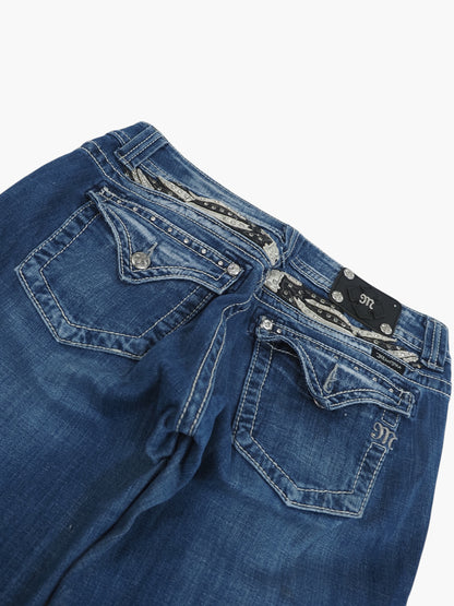 Vintage Bootcut Miss Me Jeans Damen L
