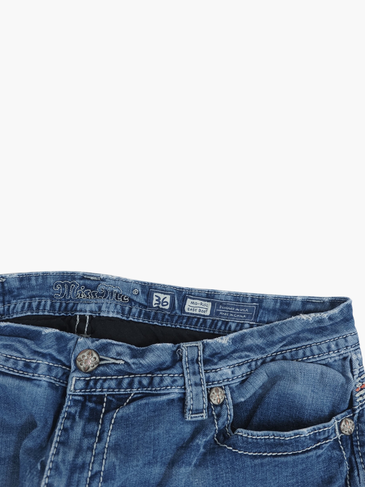 Vintage Bootcut Miss Me Jeans Damen XL