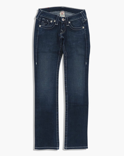 Vintage Straight True Religion Jeans Damen XS