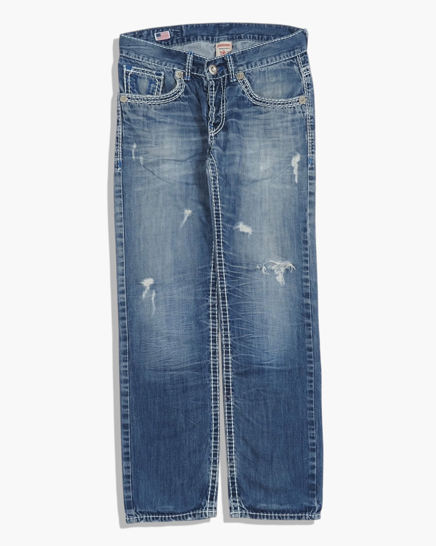 Vintage Straight True Religion Jeans Damen L