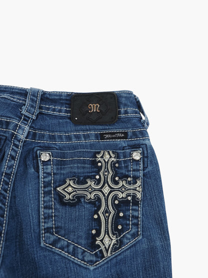 Vintage Bootcut Miss Me Jeans Damen S