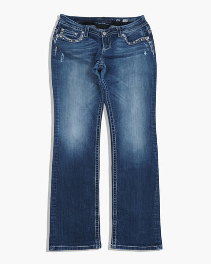 Vintage Straight Miss Me Jeans Damen L