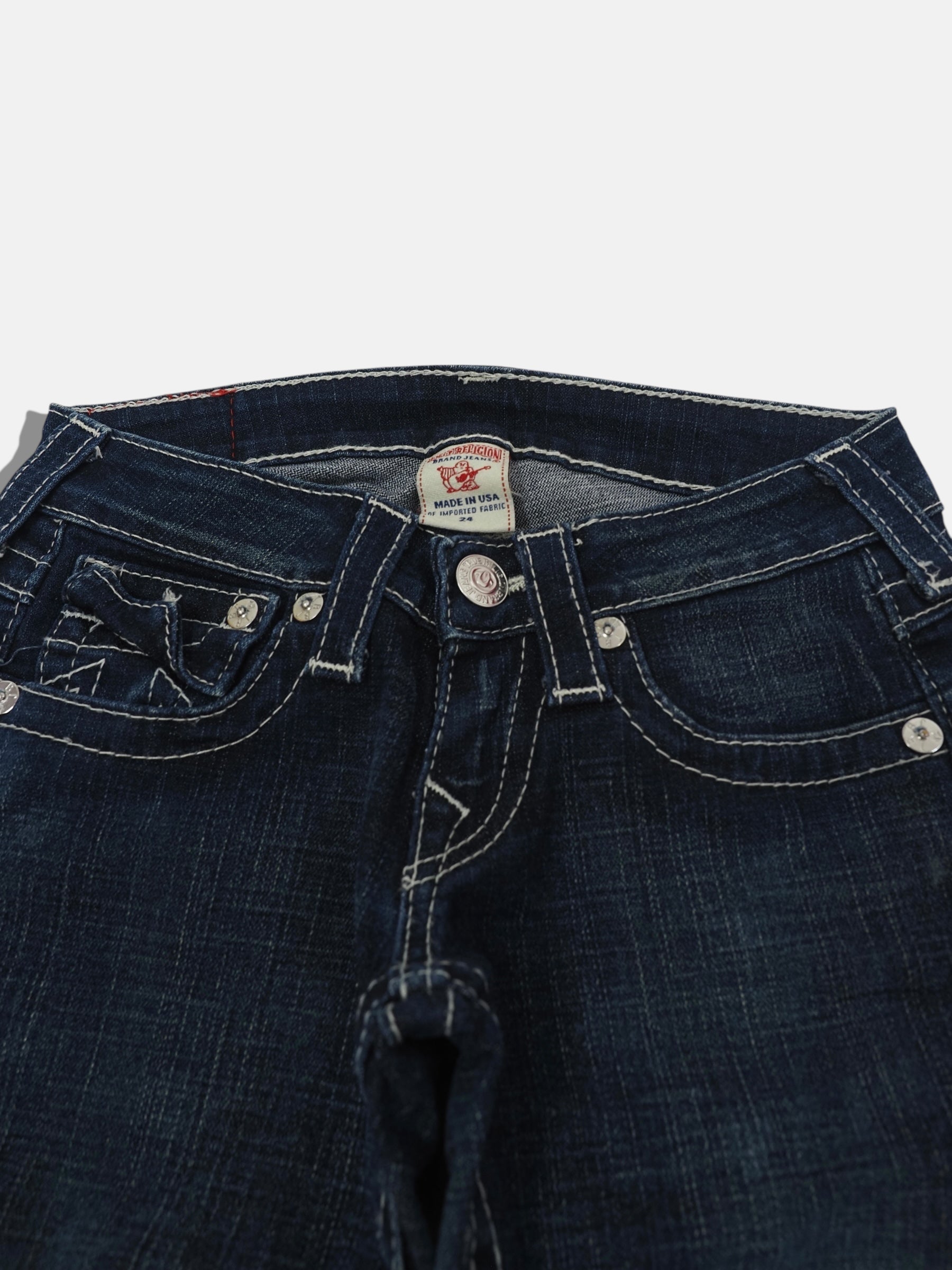 Vintage Straight True Religion Jeans Damen XS