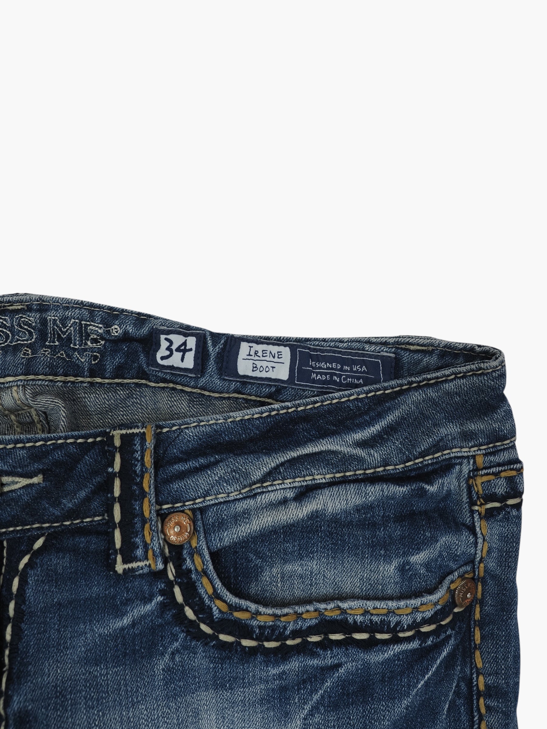 Vintage Bootcut Miss Me Jeans Damen L