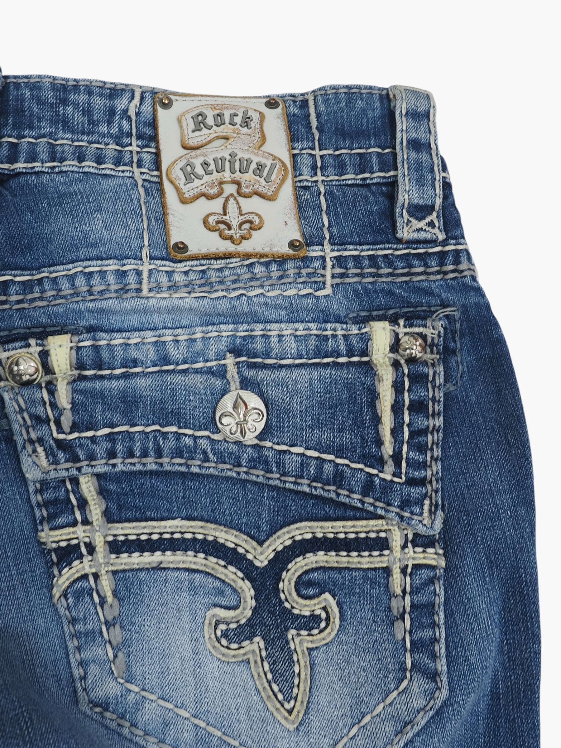 Vintage Baggy Rock Revival Jeans Herren L