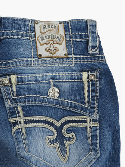 Vintage Baggy Rock Revival Jeans Herren L