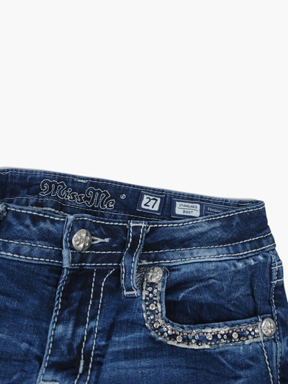Vintage Bootcut Miss Me Jeans Damen XS