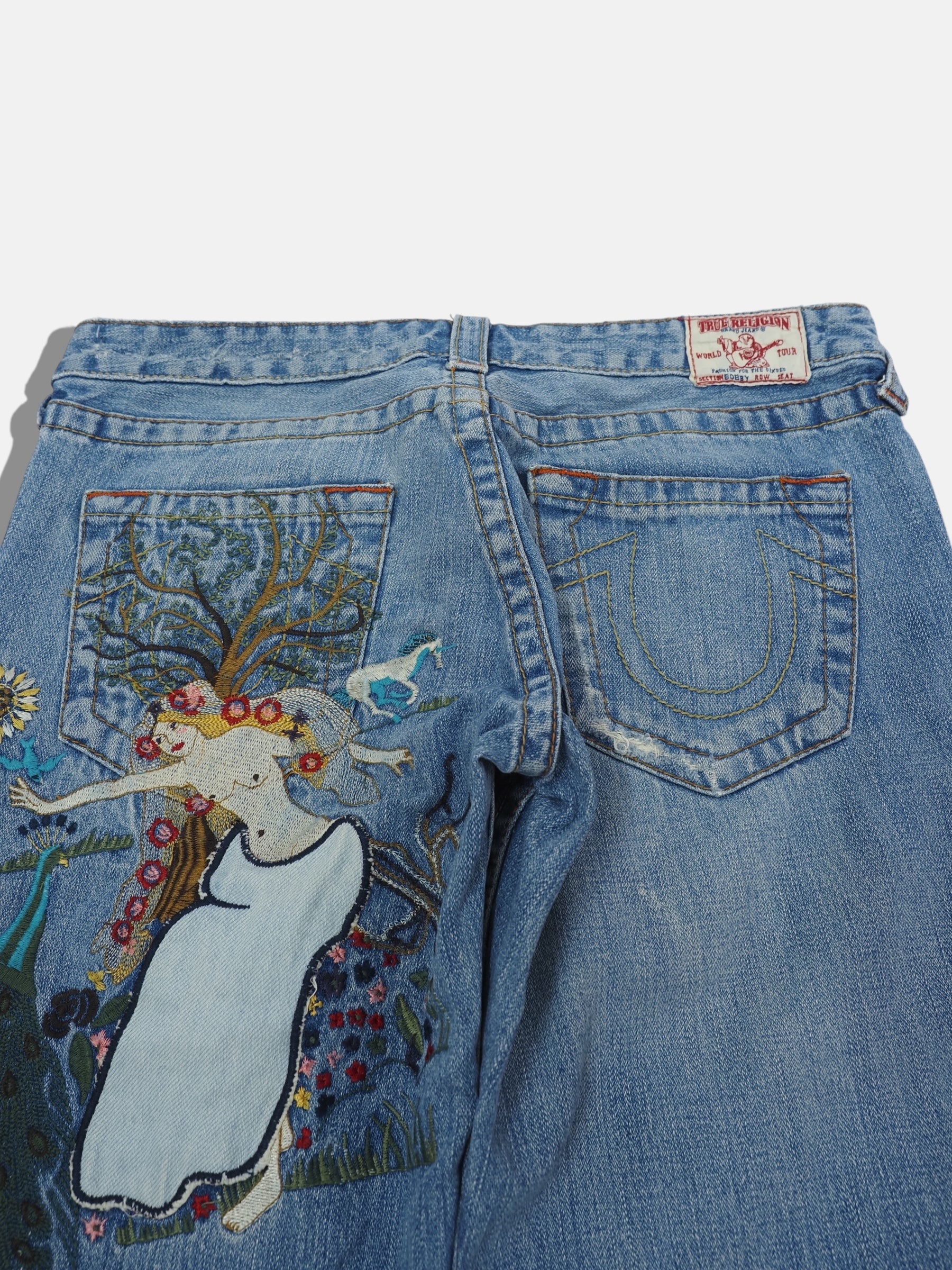 Vintage Straight True Religion Jeans Damen M