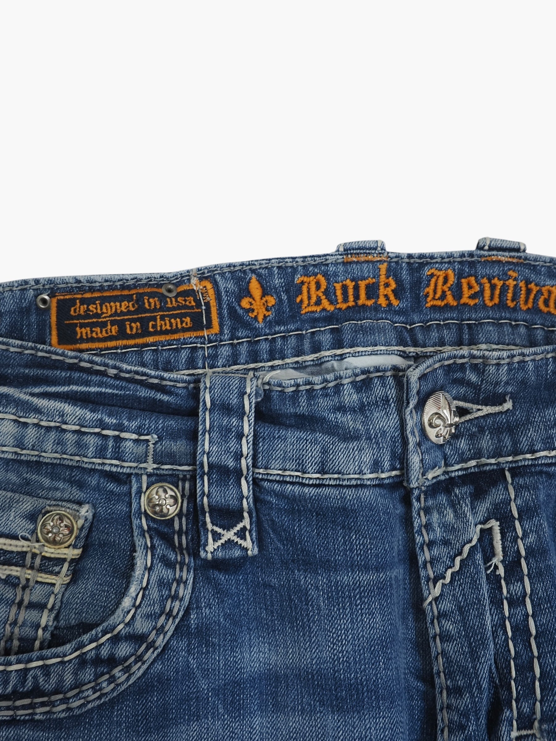 Vintage Baggy Rock Revival Jeans Herren L
