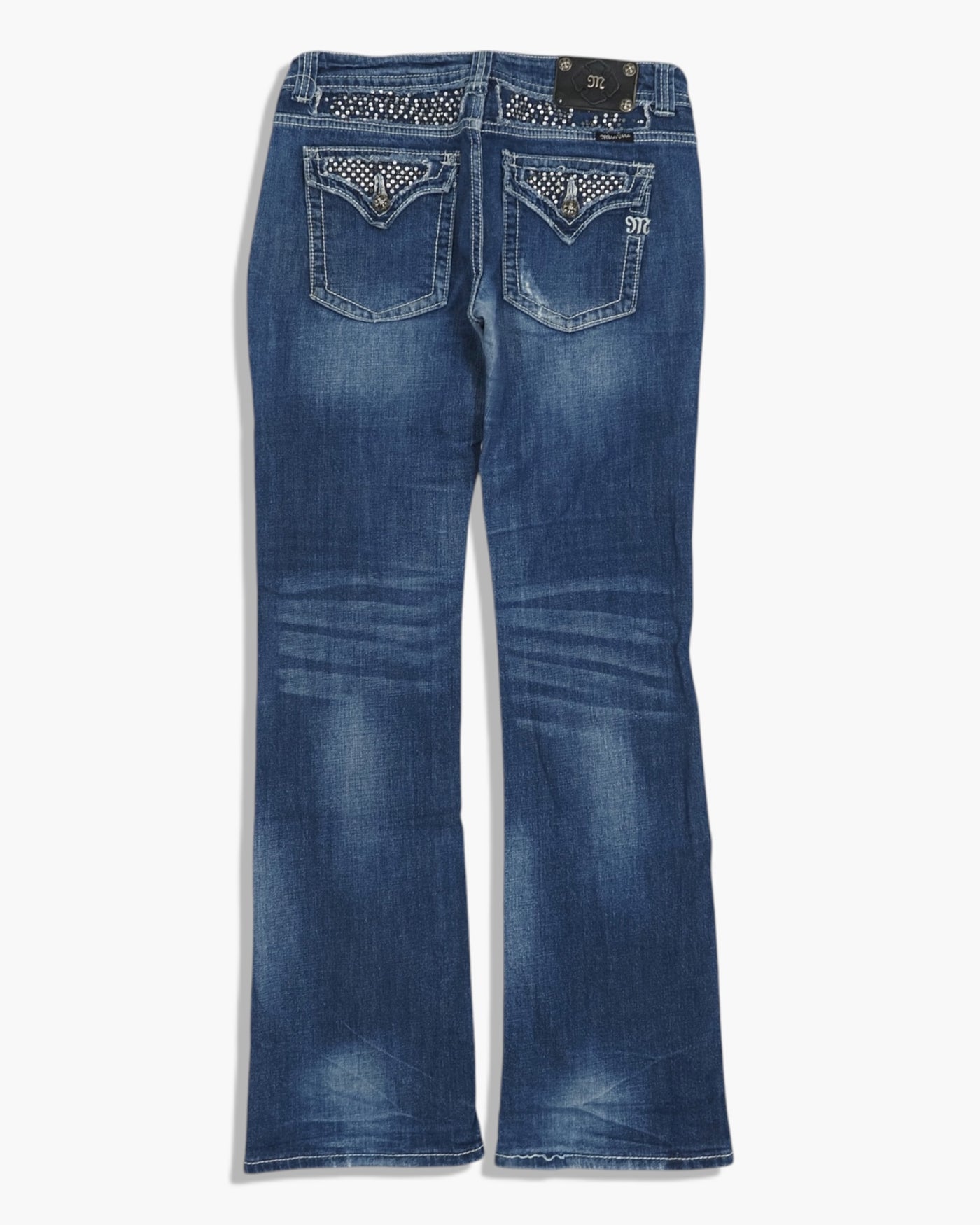 Vintage Straight Bootcut Jeans Damen L