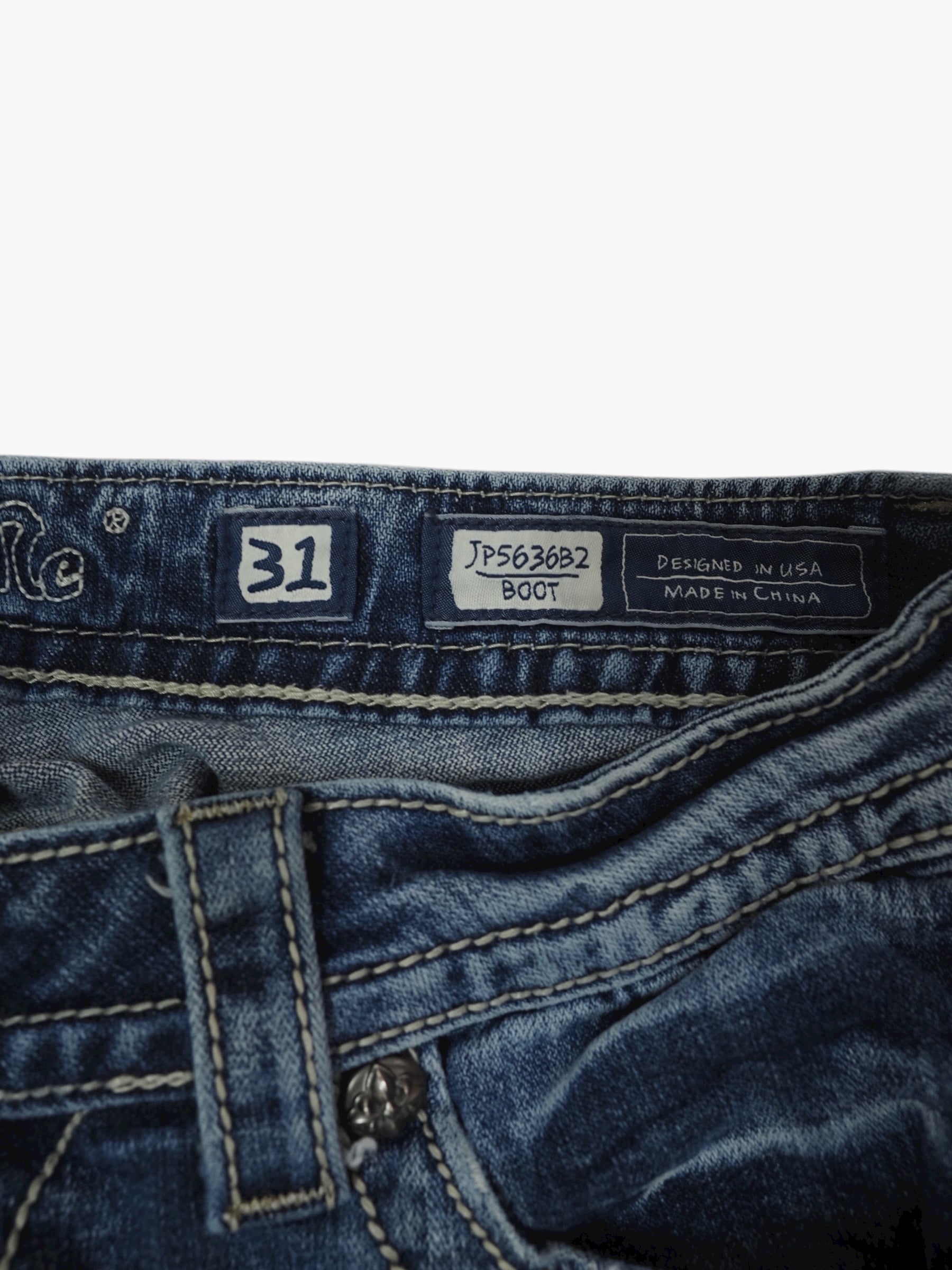 Vintage Bootcut Miss Me Jeans Damen L