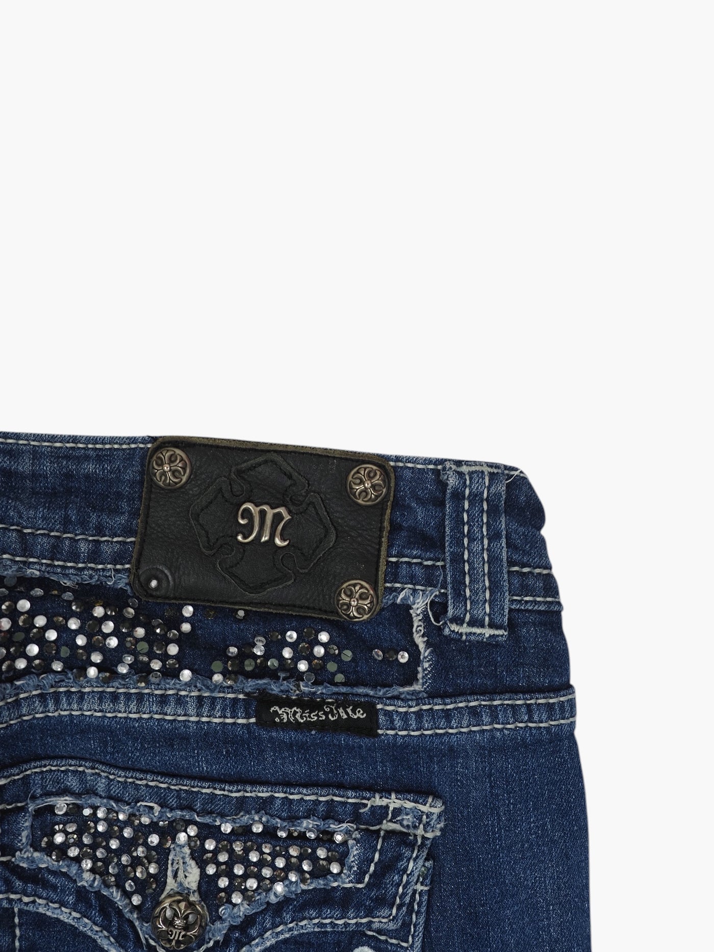 Vintage Straight Bootcut Jeans Damen L