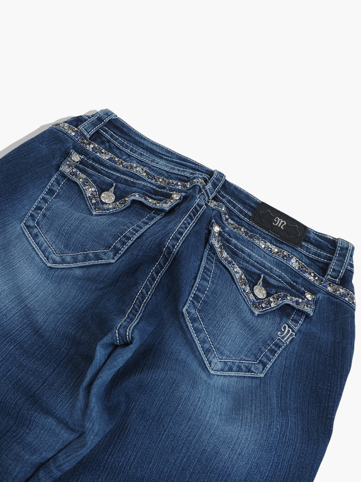 Vintage Straight Miss Me Jeans Damen L