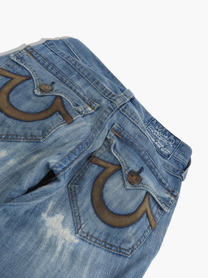 Vintage Flared True Religion Jeans Damen M