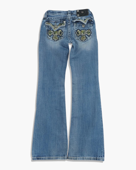 Vintage Bootcut Miss Me Jeans Damen XS