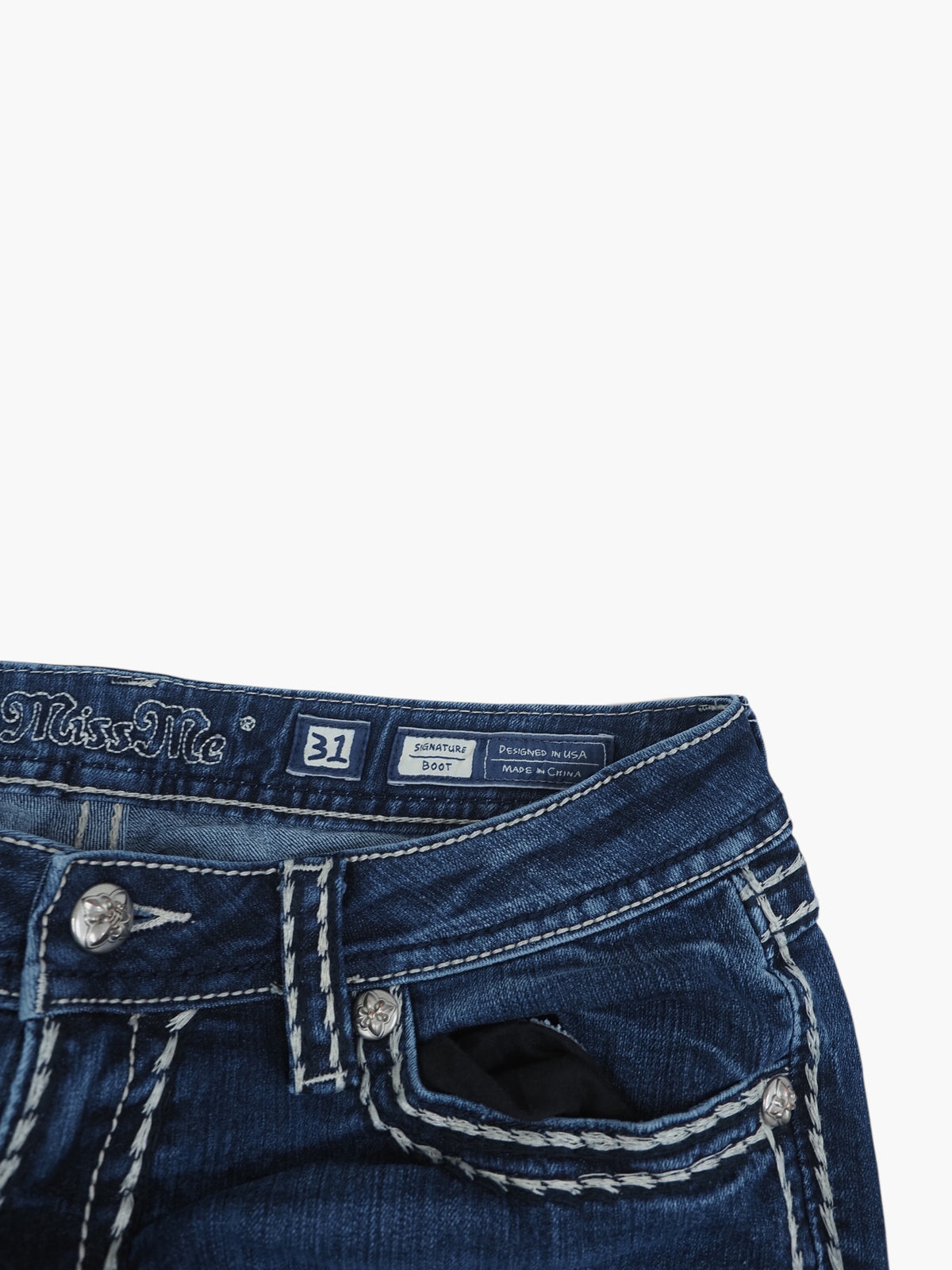Vintage Bootcut Miss Me Jeans Damen M