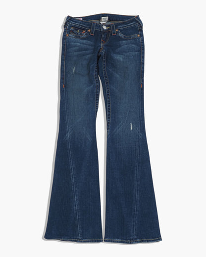 Vintage Flared True Religion Jeans Damen S