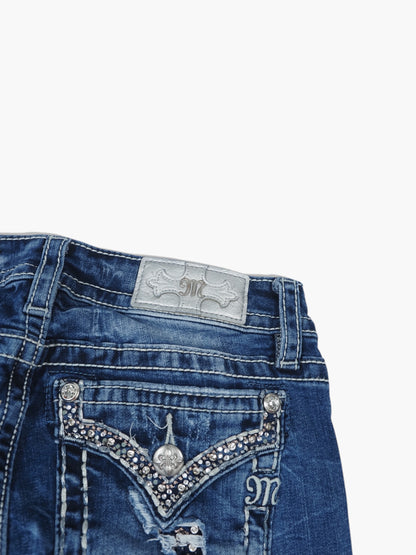Vintage Bootcut Miss Me Jeans Damen XS