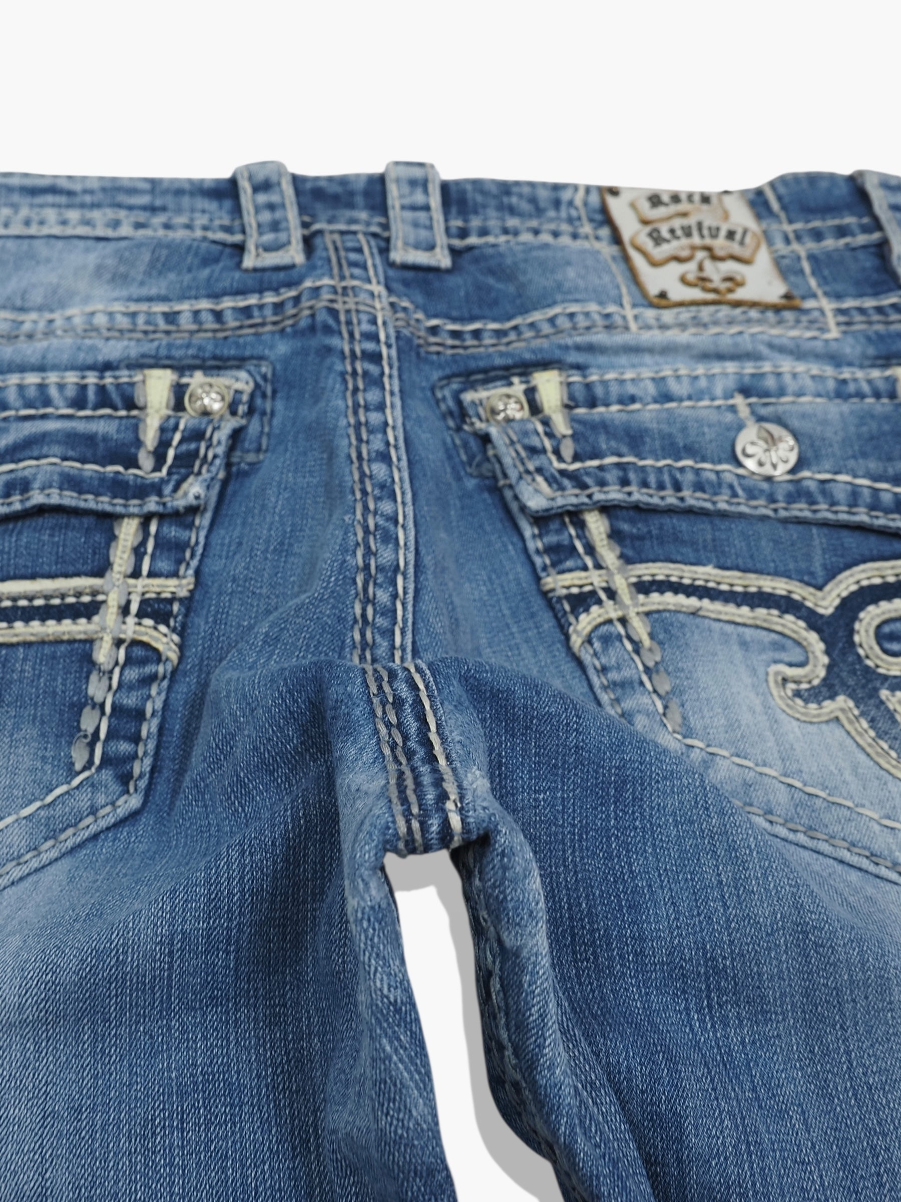Vintage Baggy Rock Revival Jeans Herren L