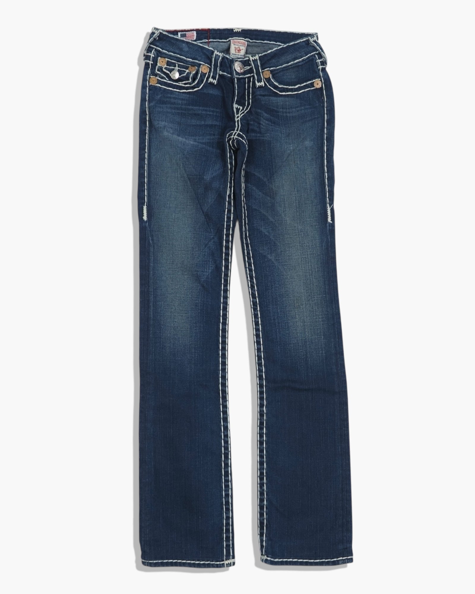 Vintage Straight True Religion Damen Jeans XS