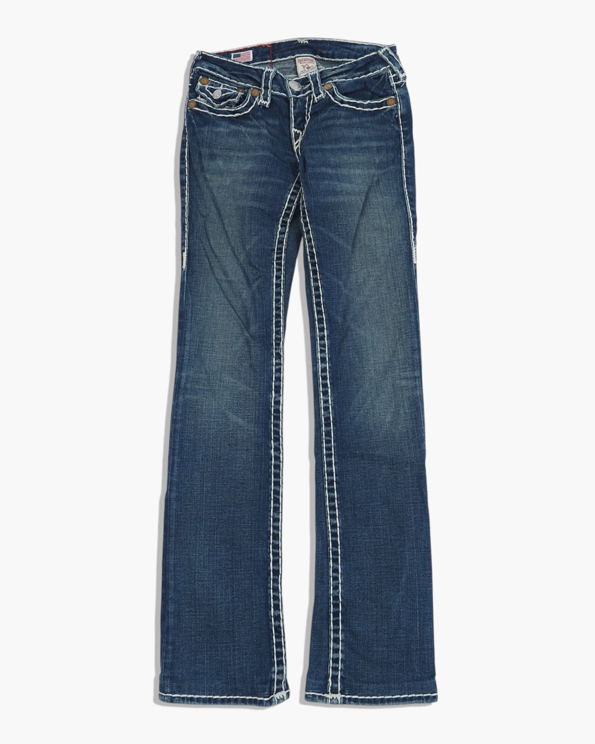Vintage Straight True Religion Jeans Damen XS