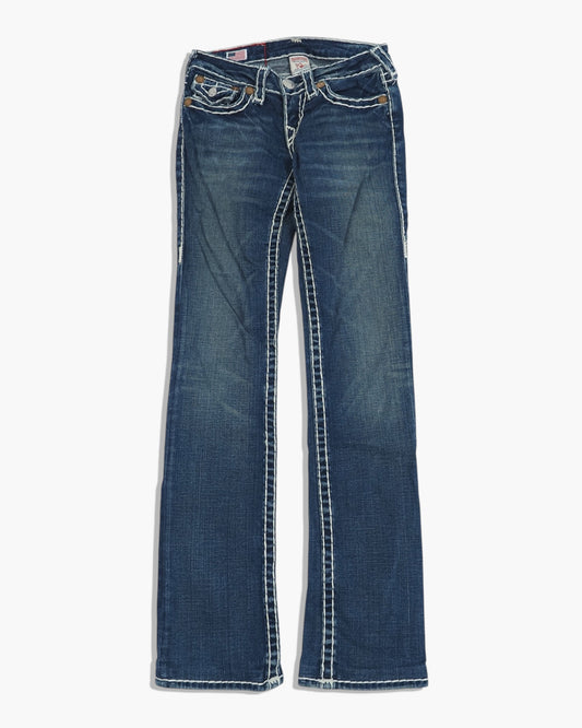 Vintage Straight True Religion Jeans Damen XS