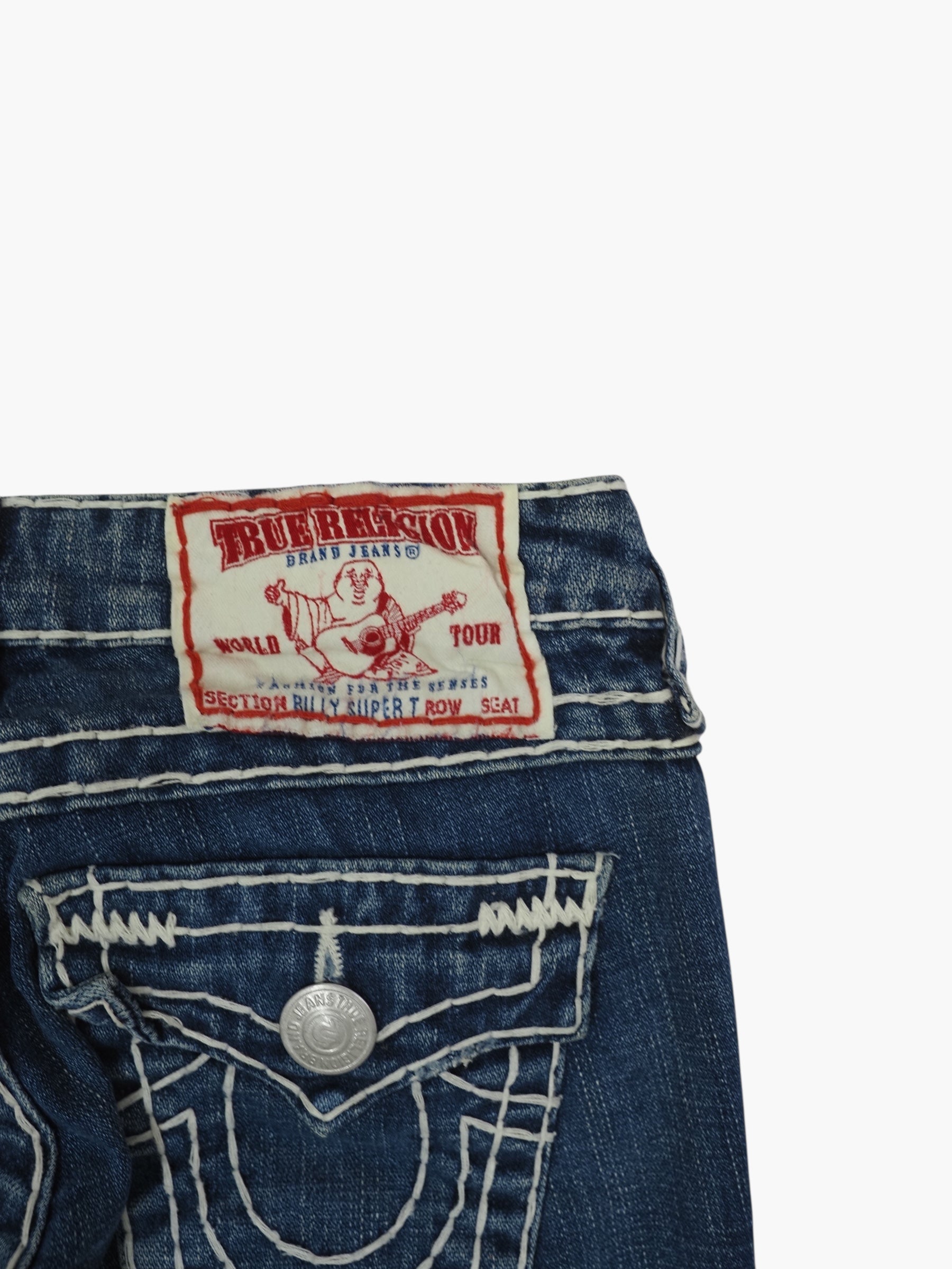 Vintage Straight True Religion Jeans Damen XS