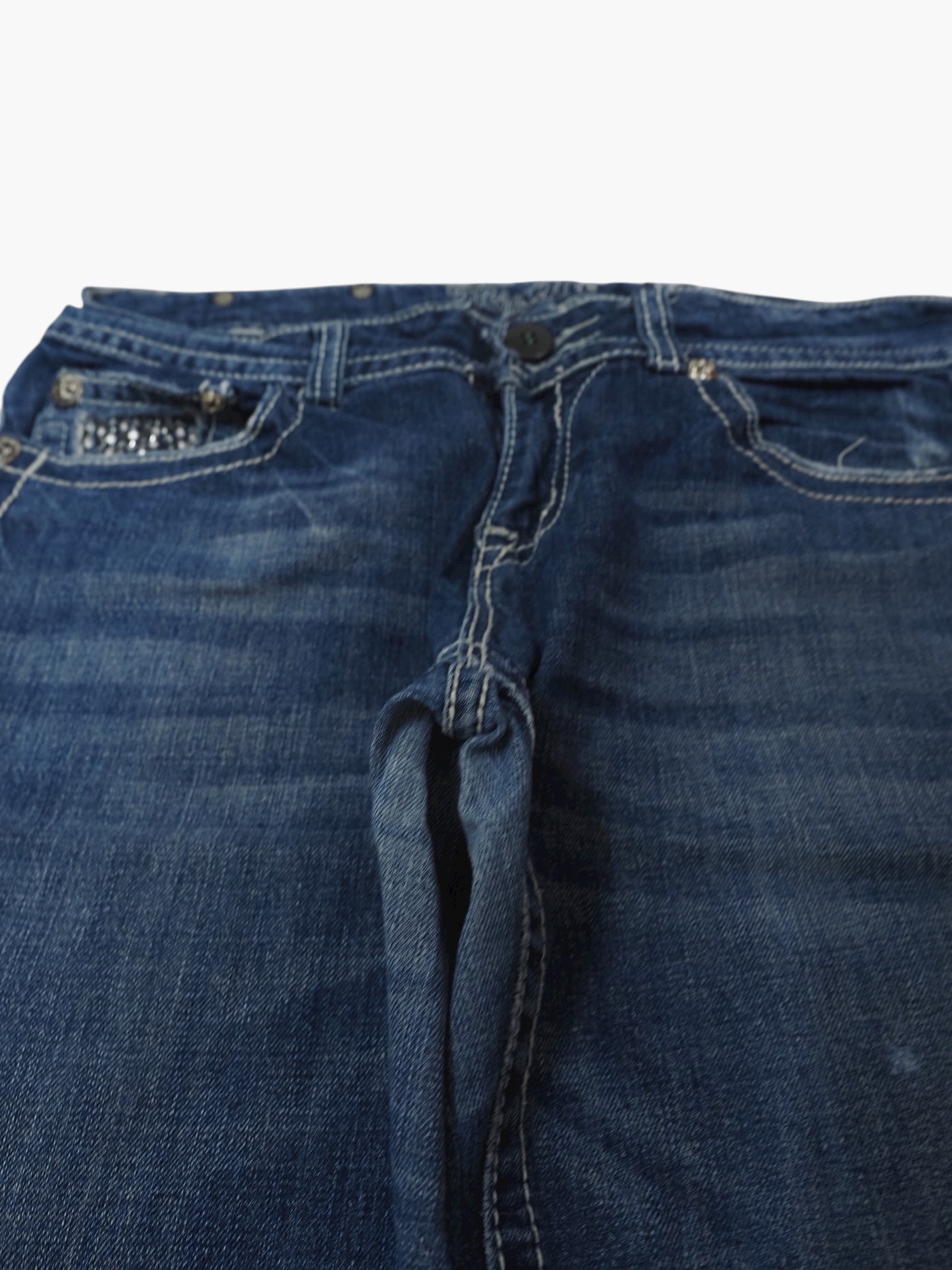 Vintage Straight Bootcut Jeans Damen L