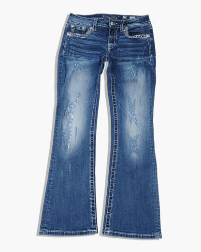 Vintage Bootcut Miss Me Jeans Damen XS