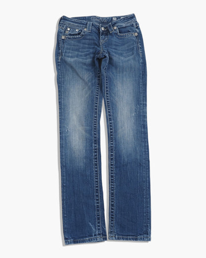 Vintage Straight Miss Me Jeans Damen XS
