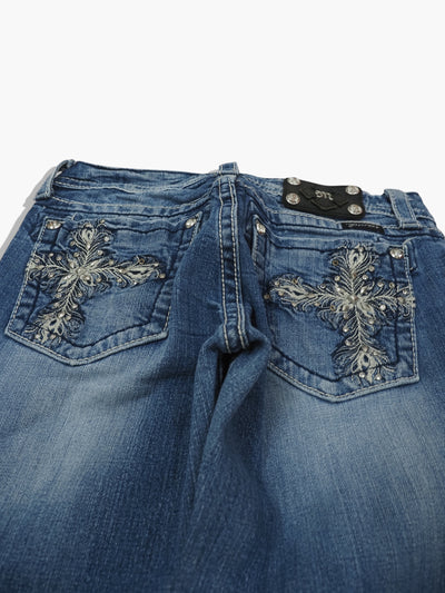 Vintage Bootcut Miss Me Jeans Damen M