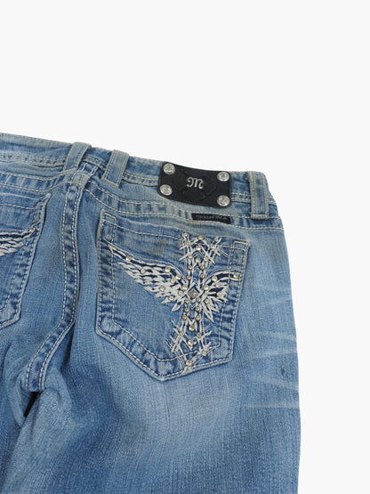 Vintage Straight Miss Me Jeans Damen M