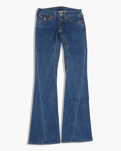 Vintage Flared True Religion Jeans Damen XS