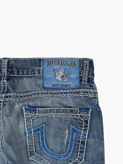 Vintage Straight True Religion Jeans Damen L