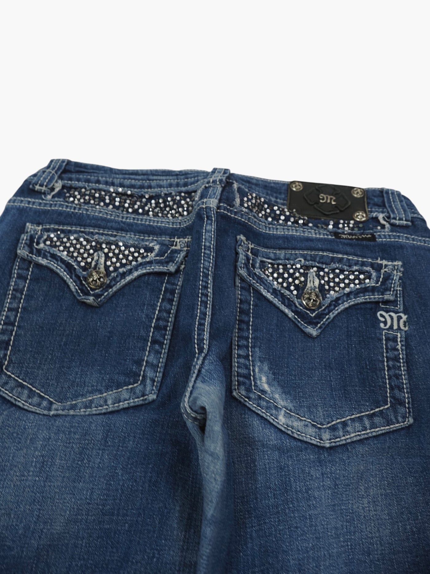 Vintage Straight Bootcut Jeans Damen L