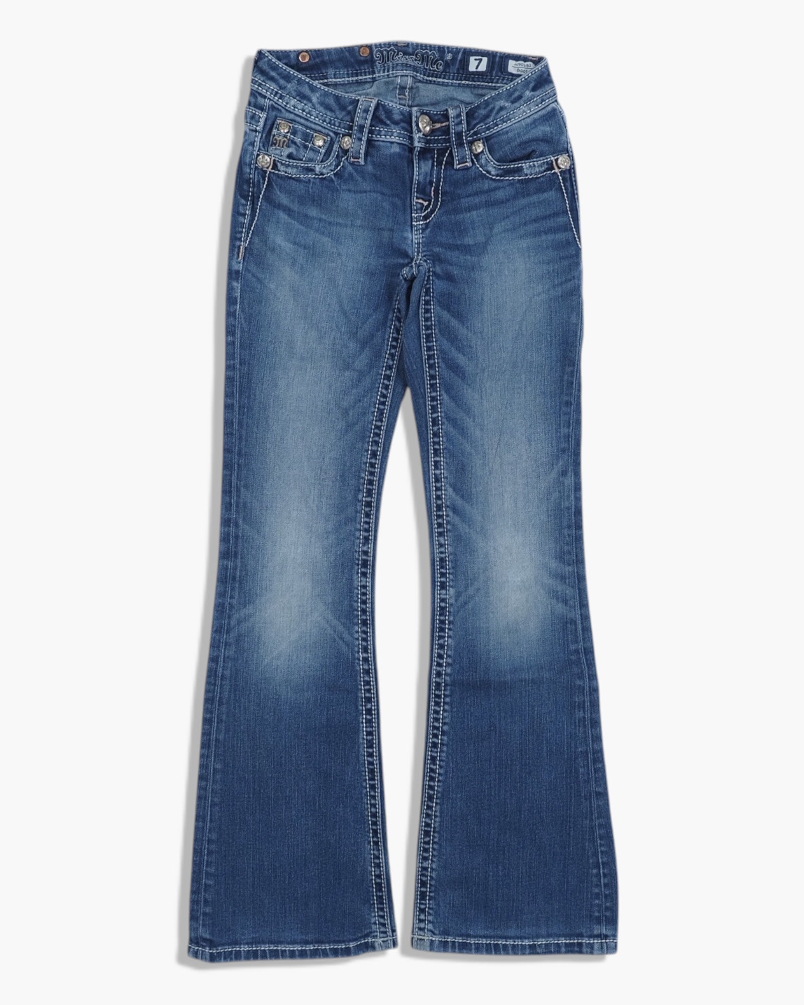 Vintage Bootcut Miss Me Jeans Damen XS