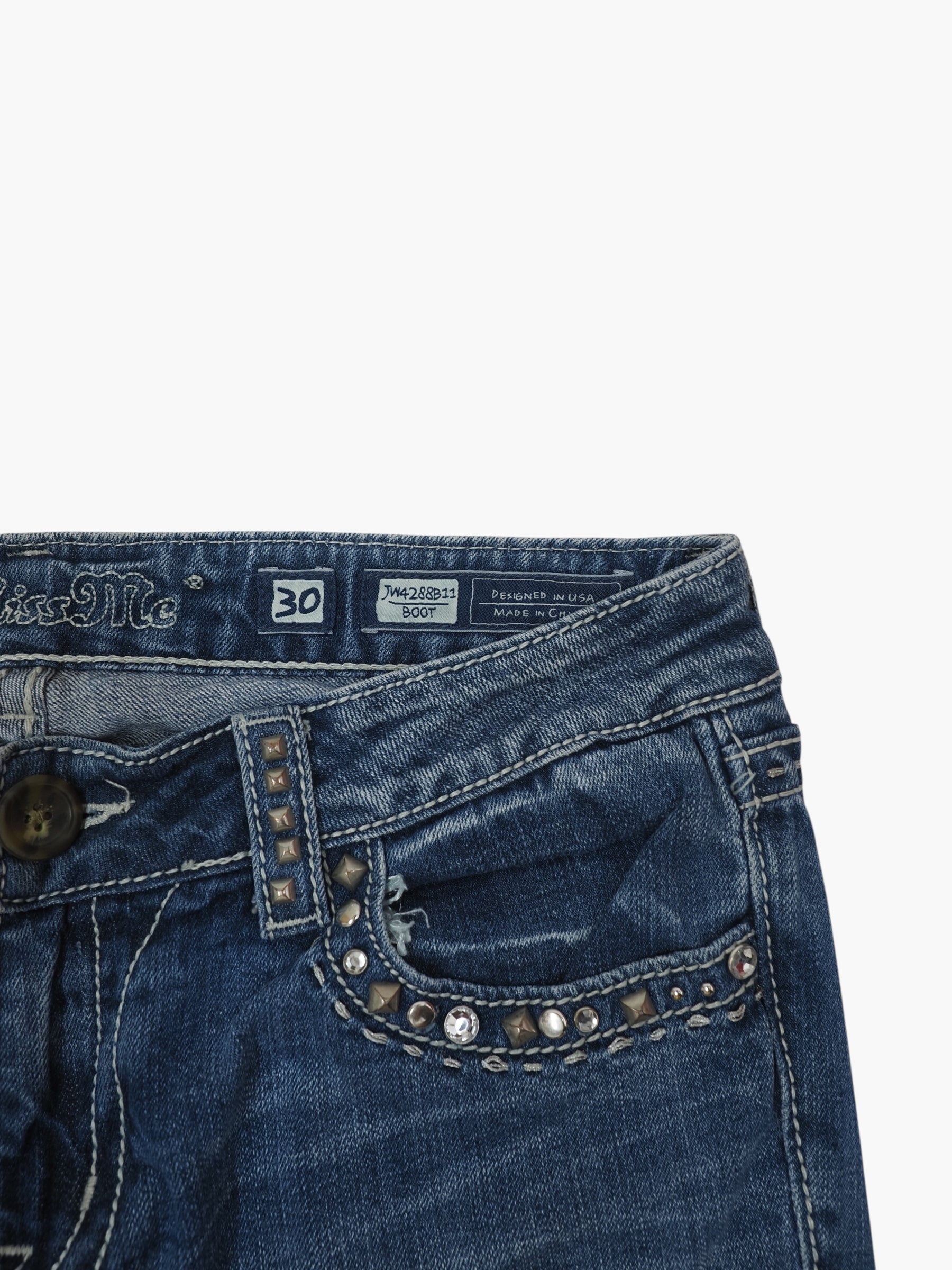 Vintage Bootcut Miss Me Jeans Damen L