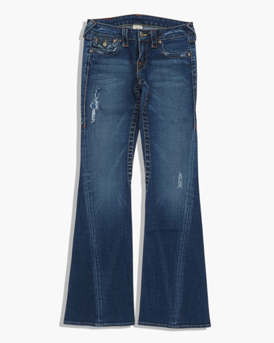 Vintage Flared True Religion Jeans Damen M