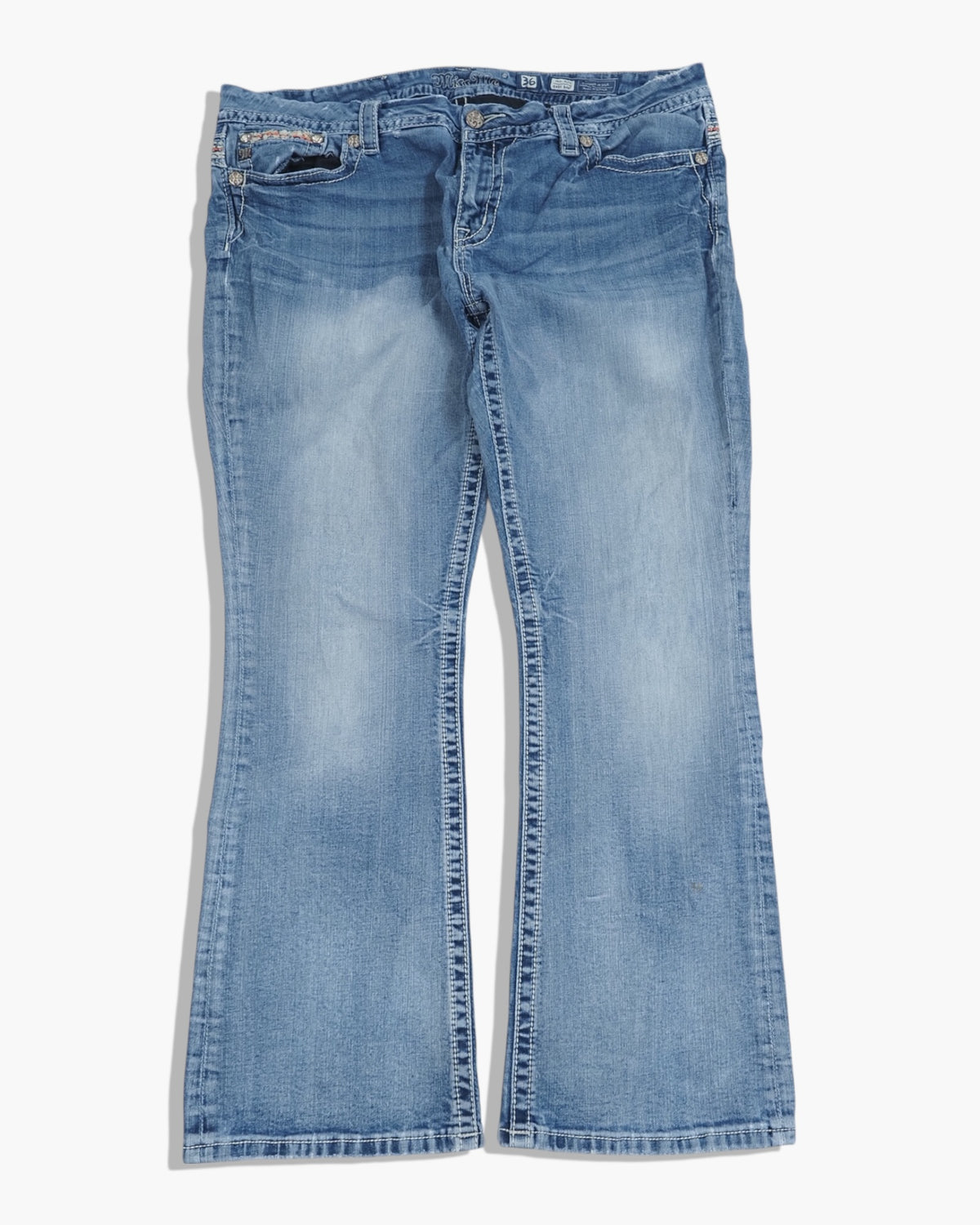 Vintage Bootcut Miss Me Jeans Damen XL